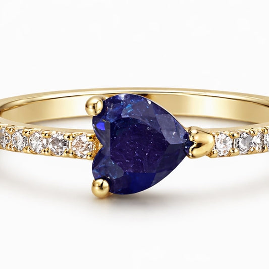 Anillo Corazón Azul
