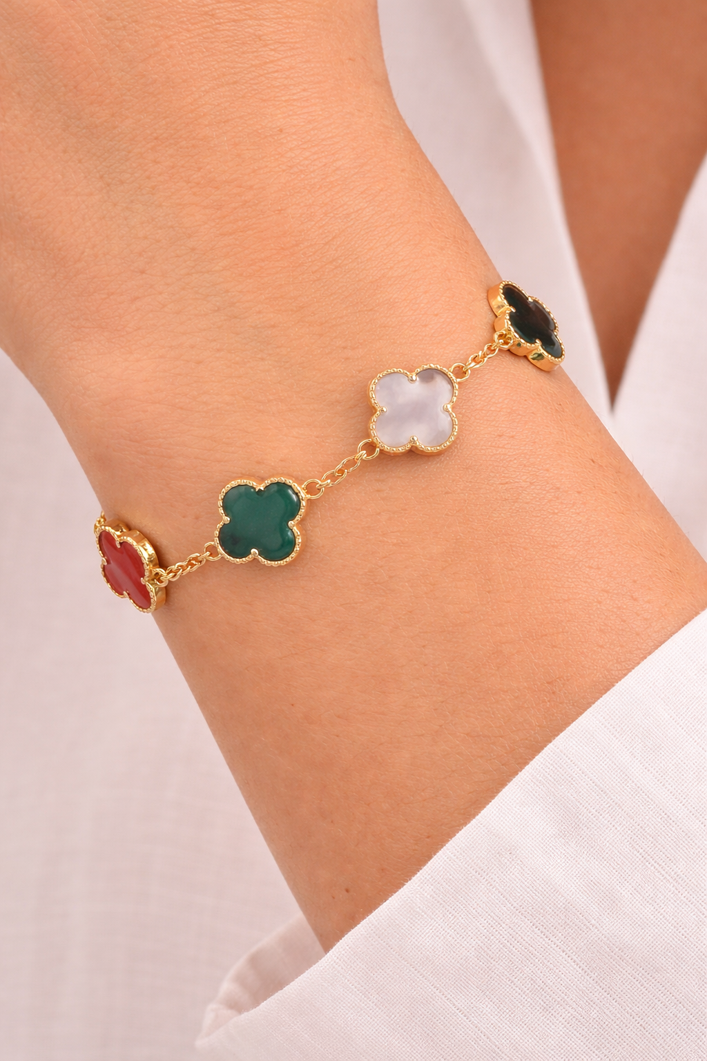 Pulsera Trébol Multicolor