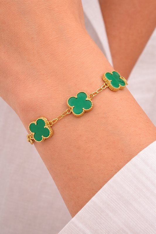 Pulsera Trébol Turquesa