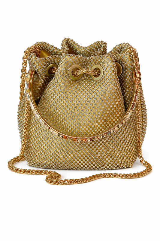 Bolso Saco Dorado
