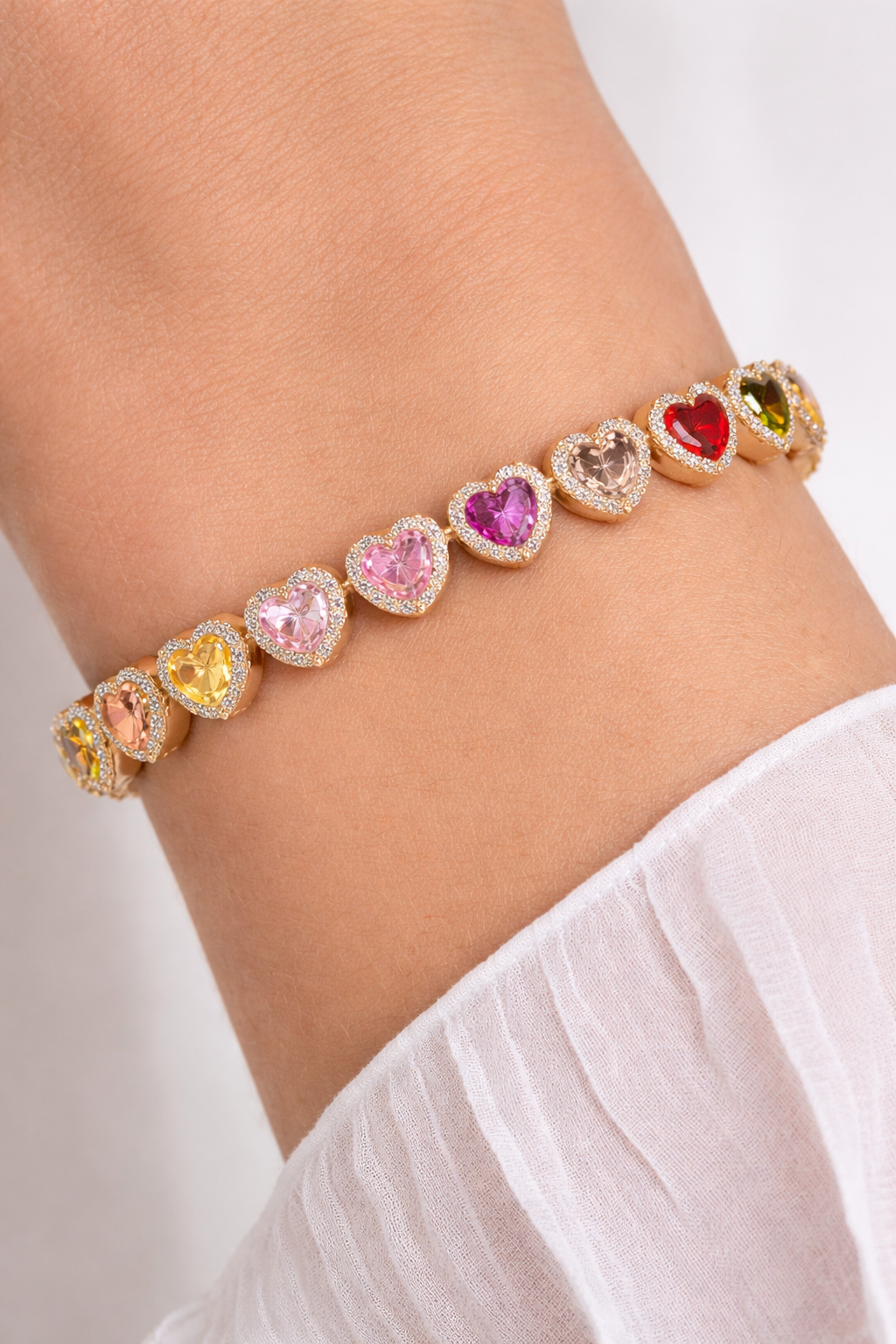 Pulsera Tenis Corazon