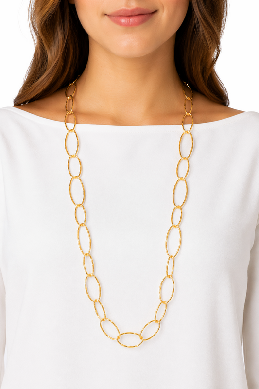 Collar Eslabones Ovalados