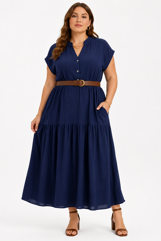 Vestido Talla Grande Viscosa