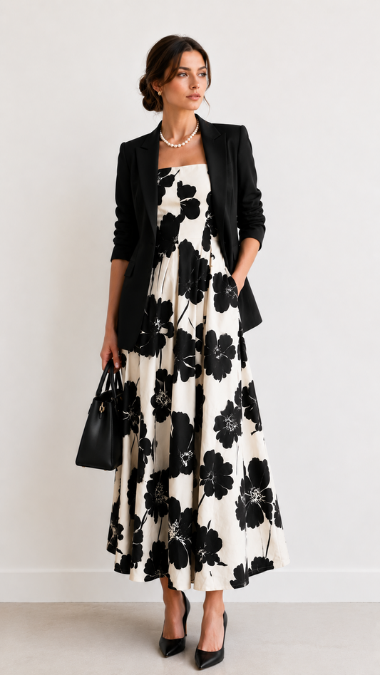 Vestido Midi Estampado