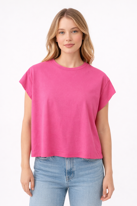Camiseta Viscosa Fucsia