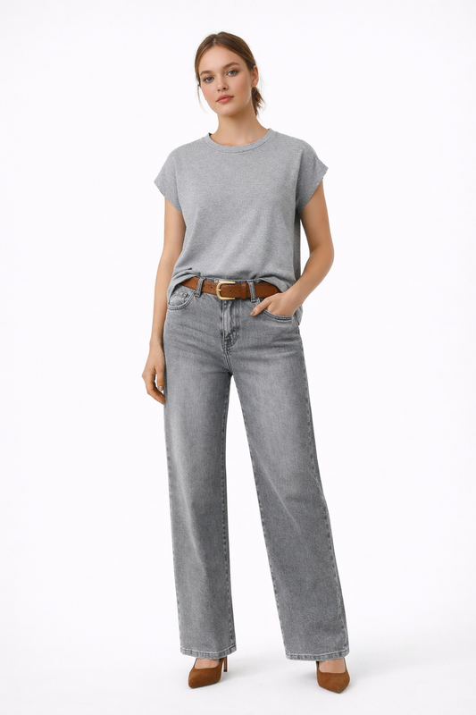 Camiseta Viscosa Gris
