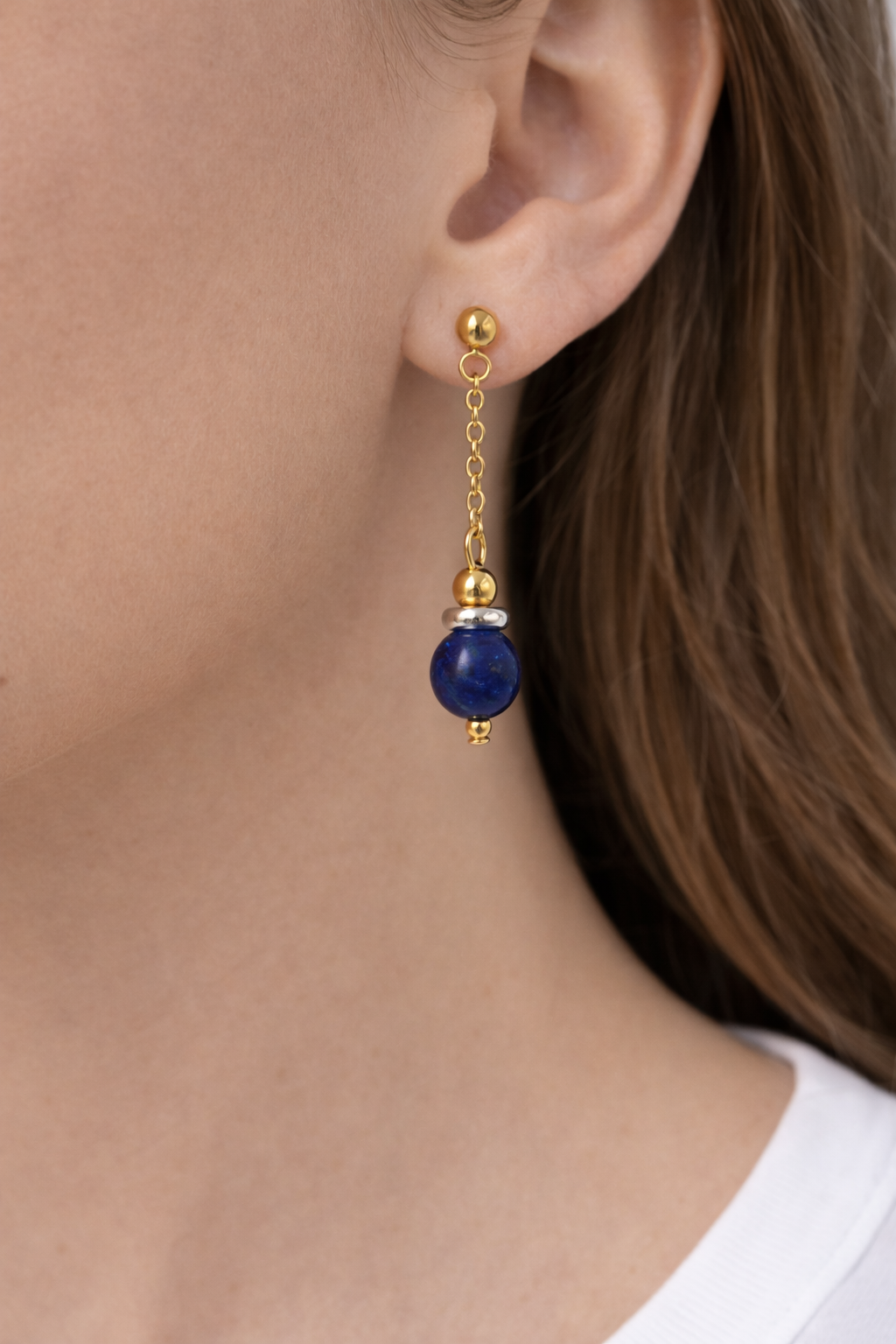 Pendientes Lapiz Lazuli Colgado