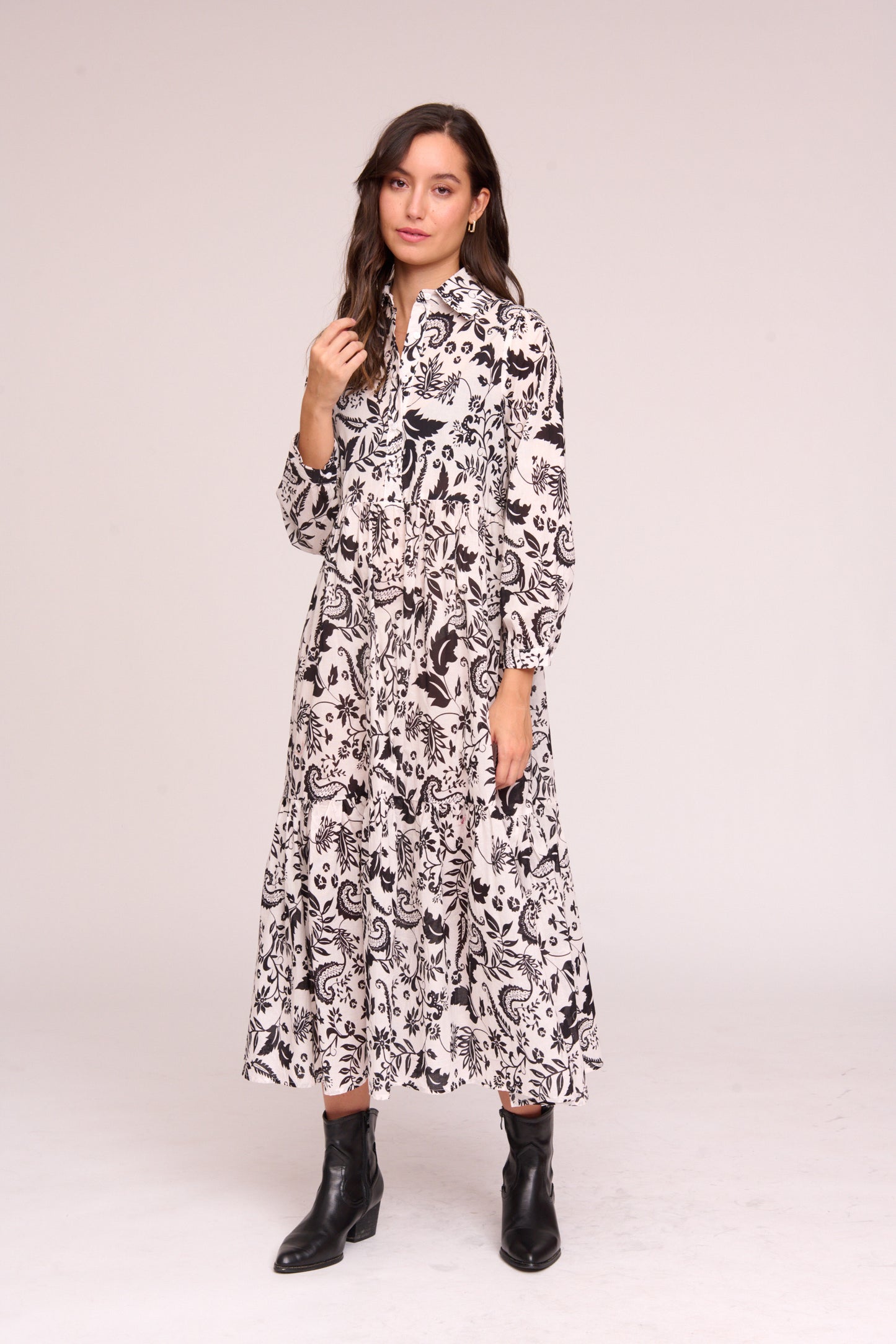 Vestido Camisero Estampado Floral