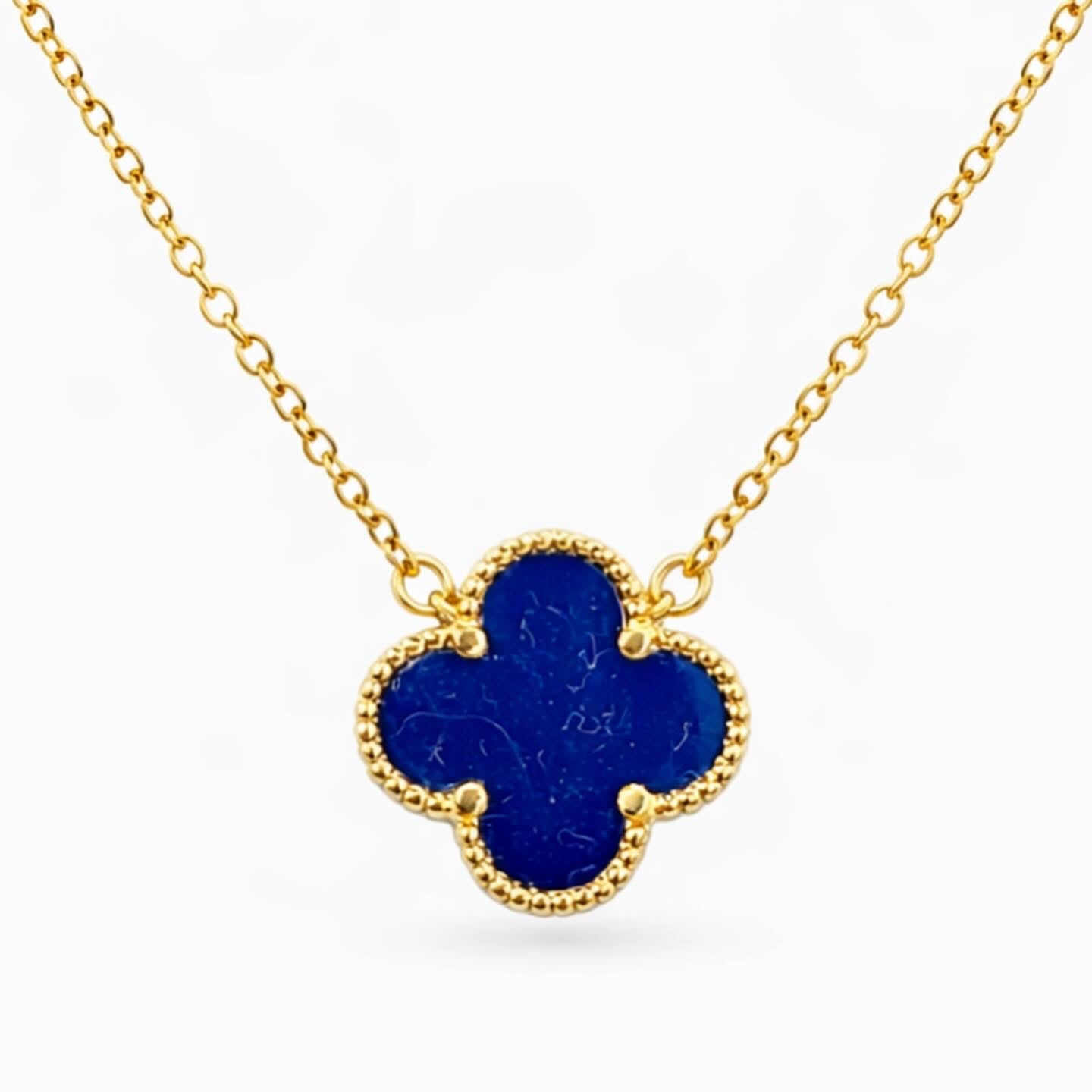 Colgante Trébol Azul