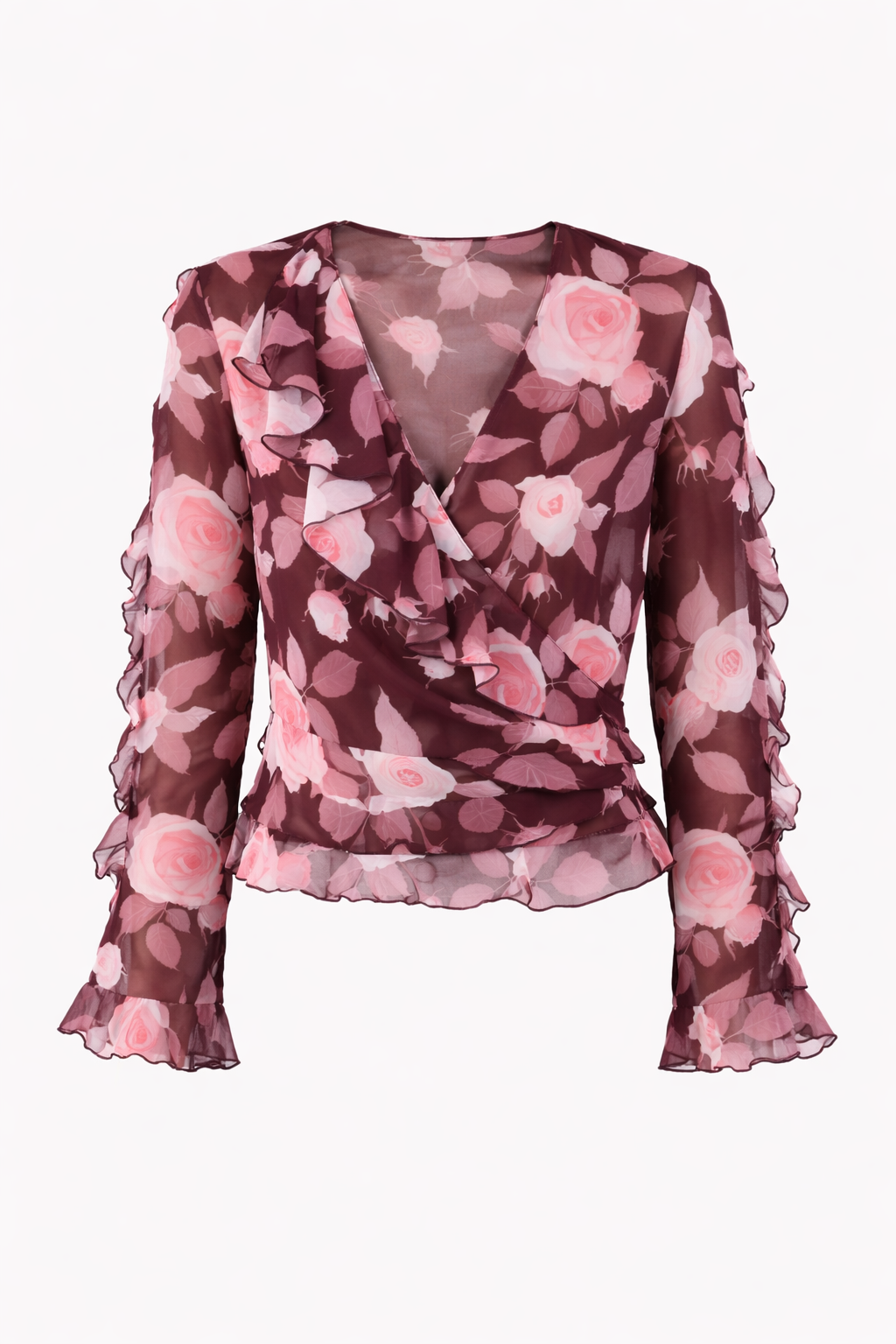 Blusa Volantes Crop