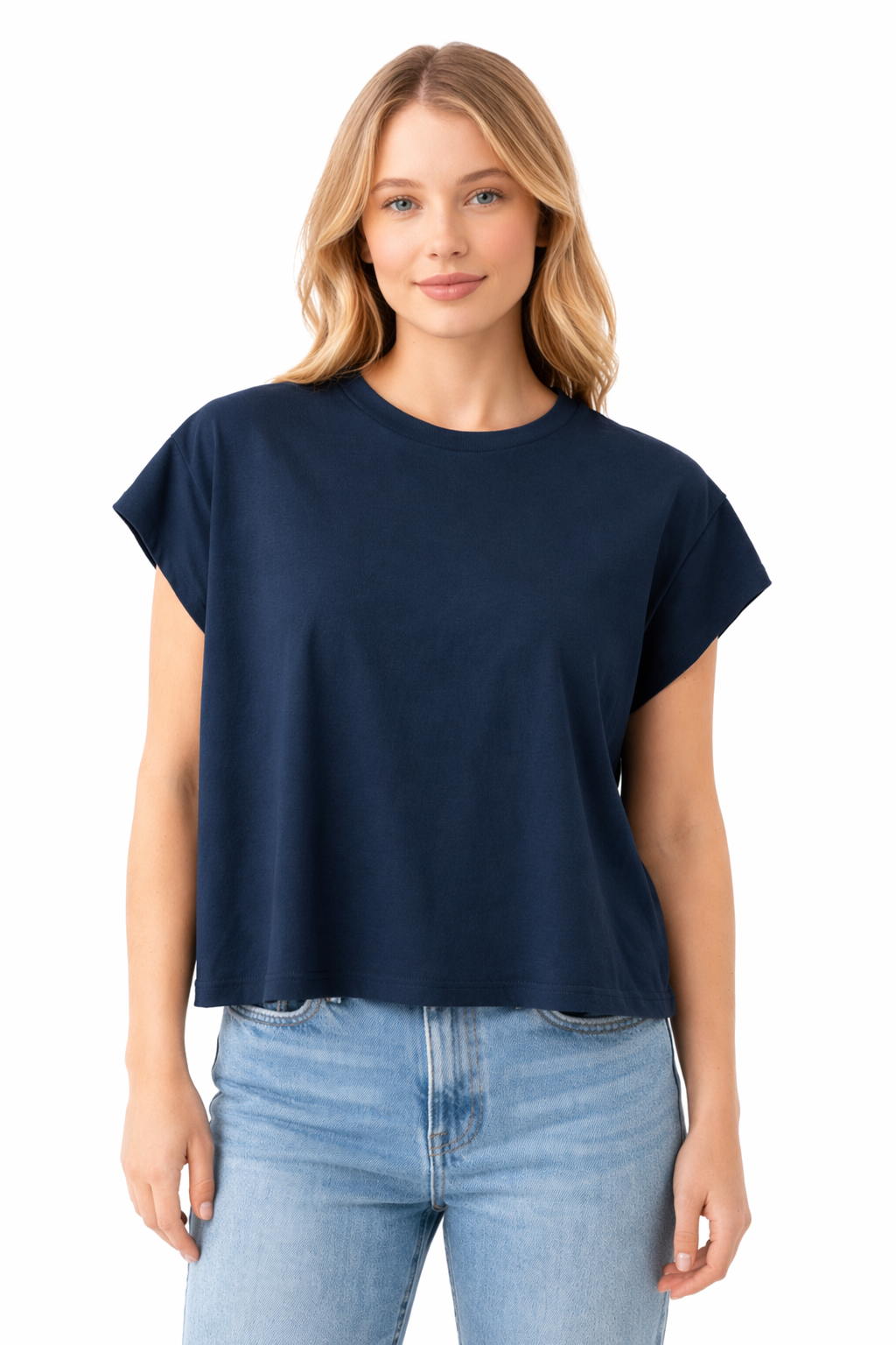 Camiseta Basica Azul Marino