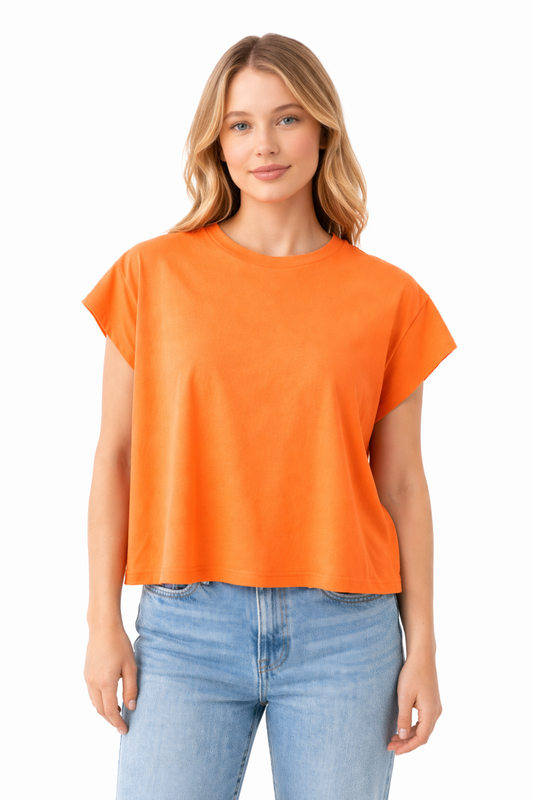 Camiseta Basica Naranja