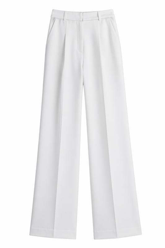 Pantalón Blanco Pinzas