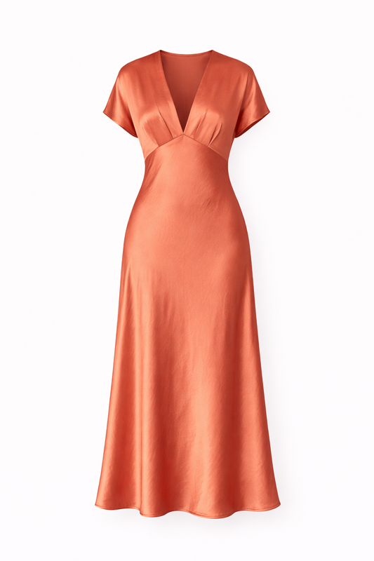 Vestido Midi Satinado