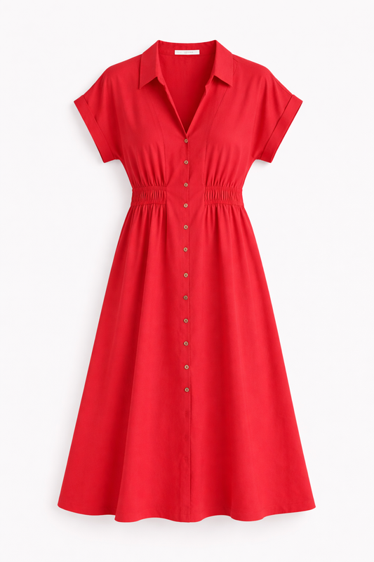 Vestido Lino Camisero