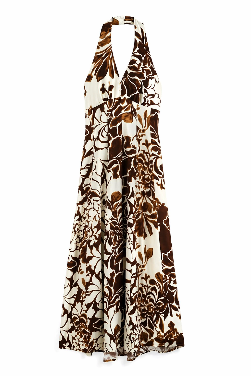 Vestido Halter Estampado Flores