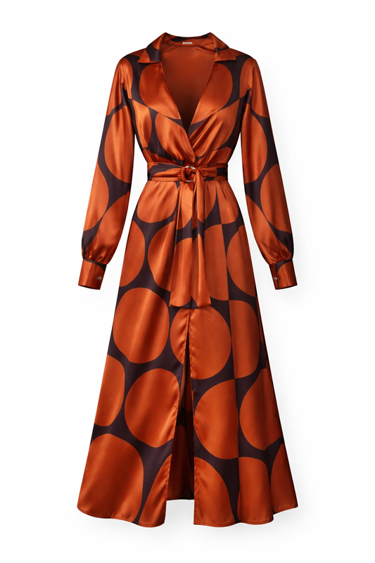 Vestido Midi Satinado