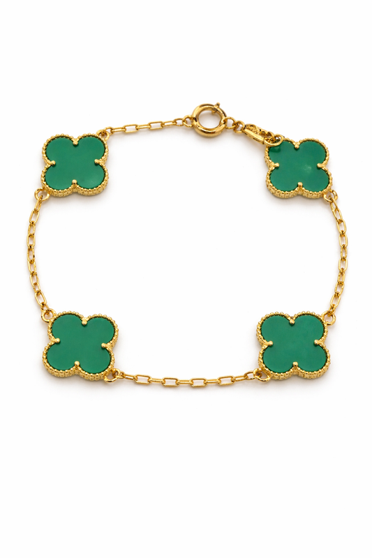 Pulsera Trébol Turquesa