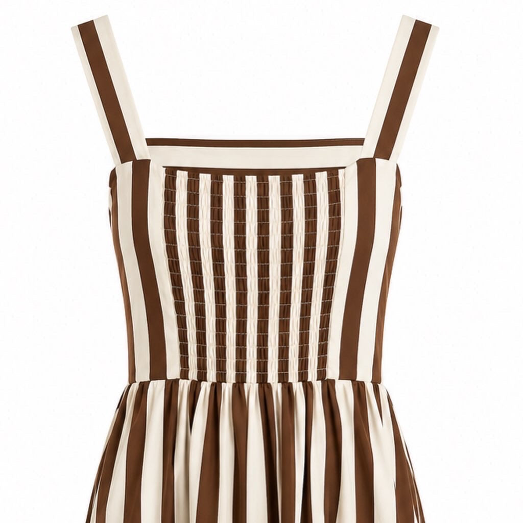 Vestido Midi de Rayas