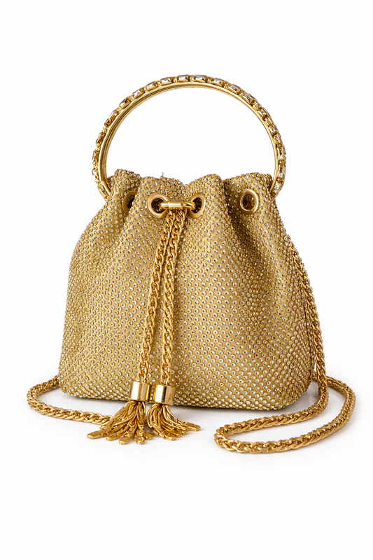 Bolso Saco Dorado