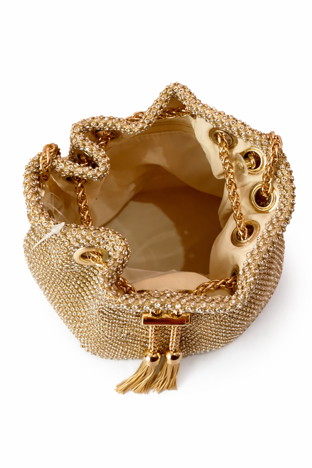 Bolso Saco Dorado