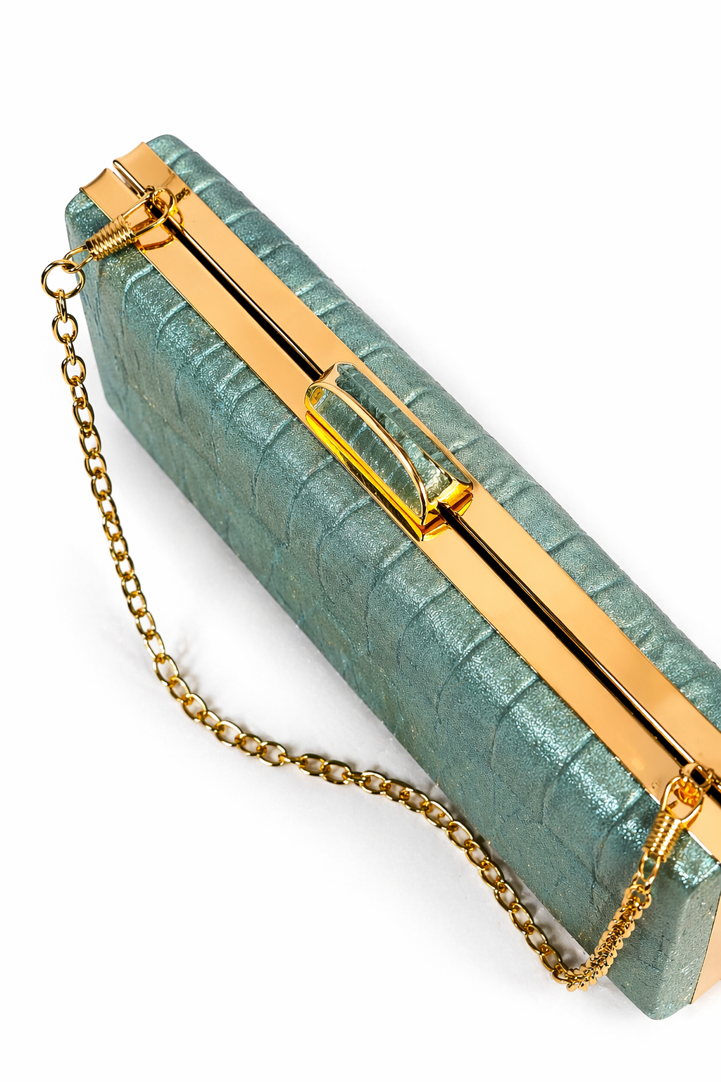Clutch Verde Textura