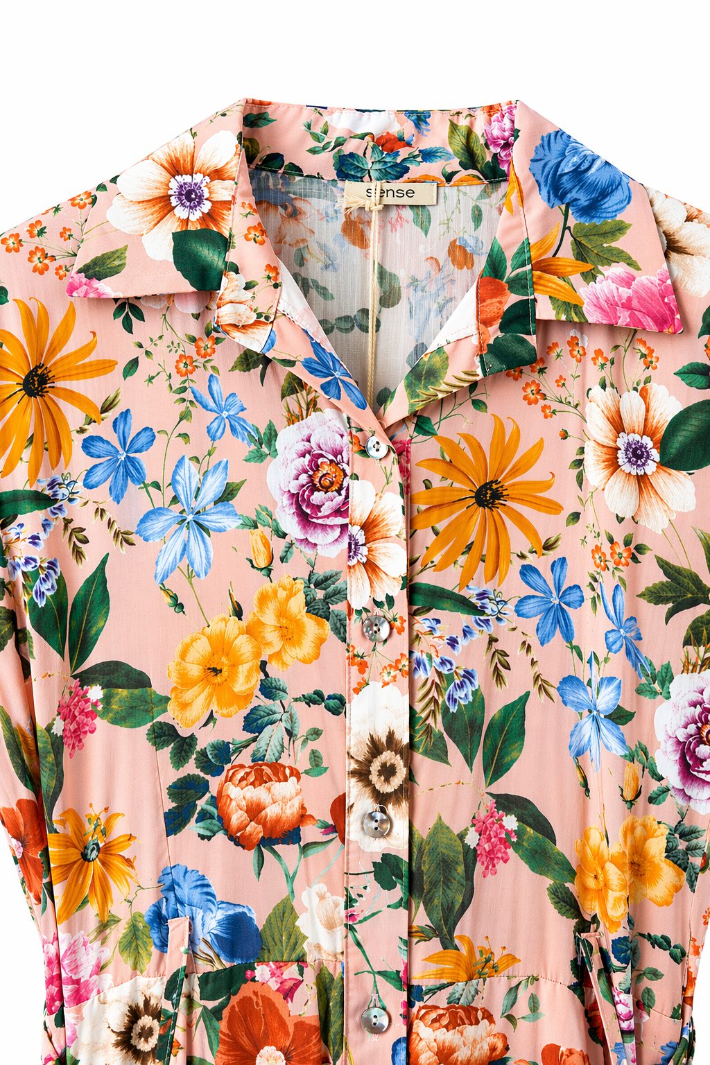Vestido Camisero Flores