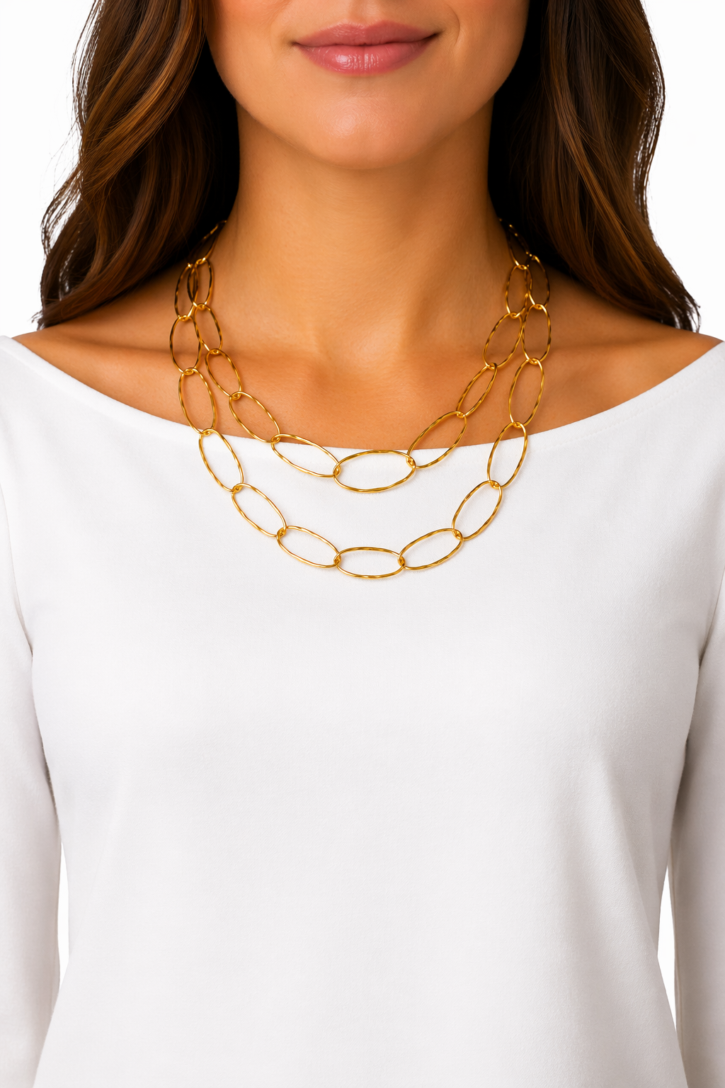 Collar Eslabones Ovalados