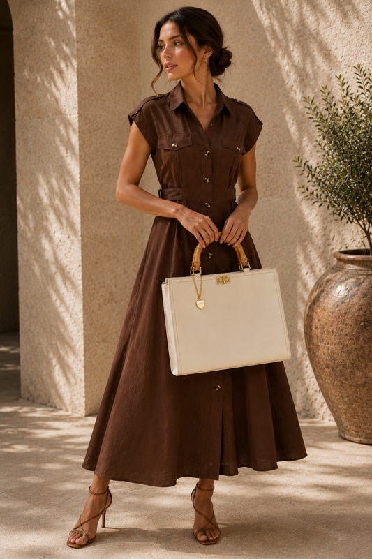 Bolso Grande Asa Madera