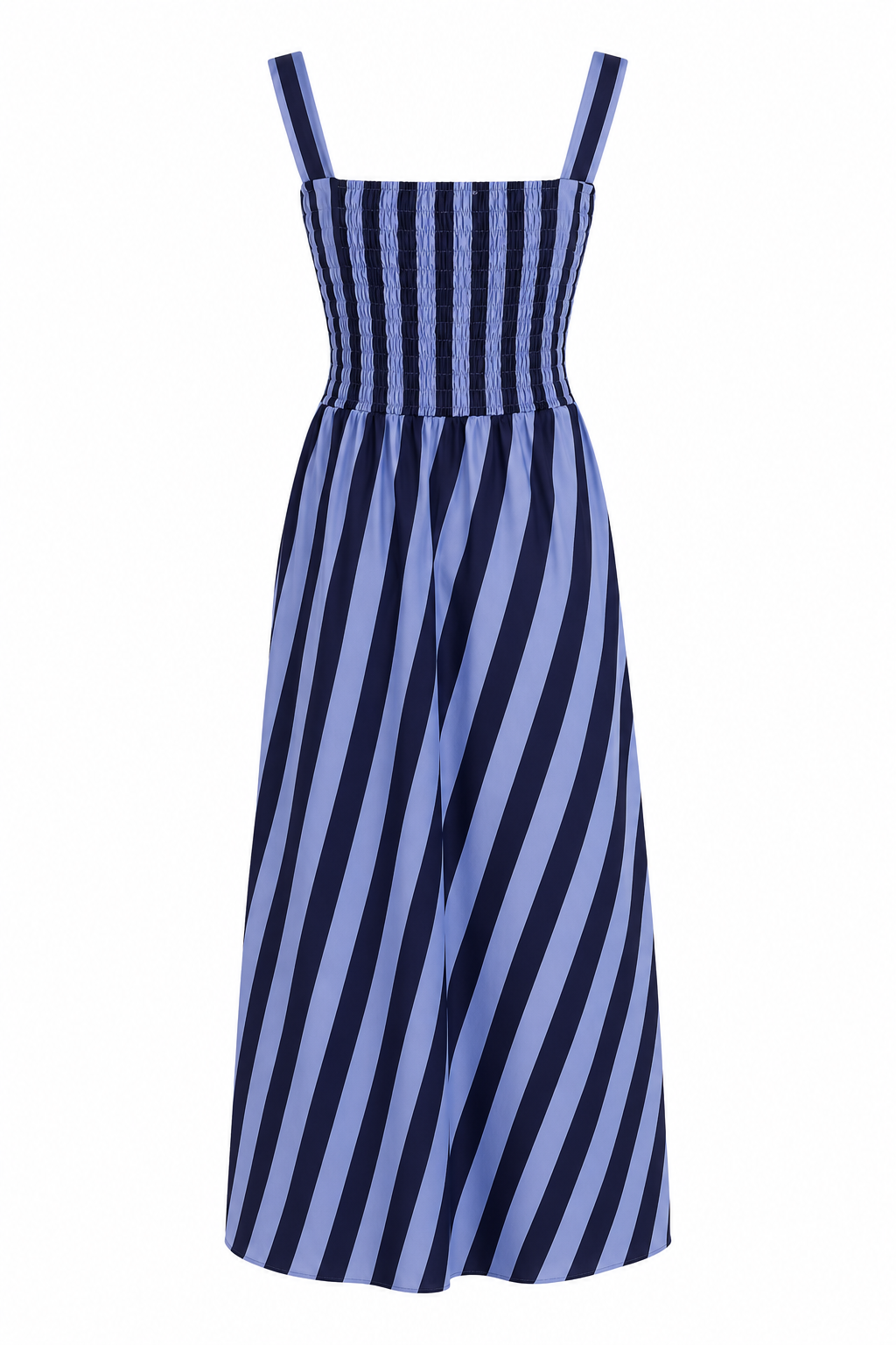 Vestido Midi De Rayas