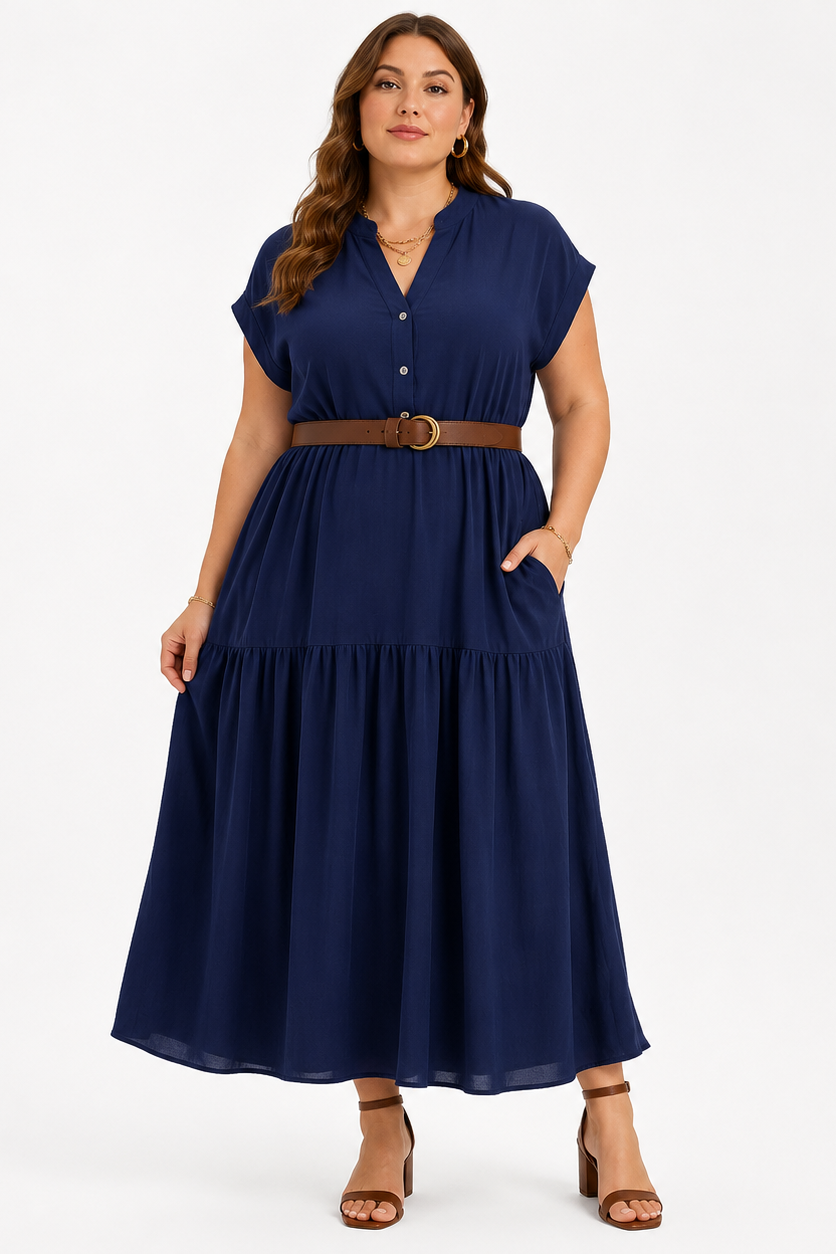 Vestido Talla Grande Viscosa