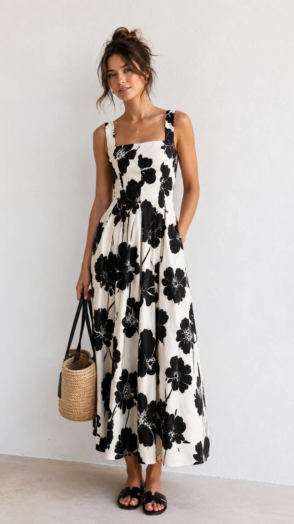 Vestido Midi Estampado