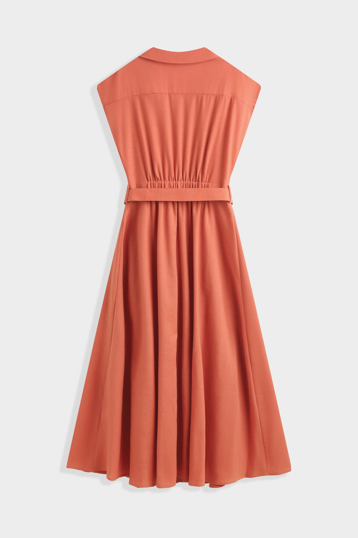 Vestido Midi con Cinturón