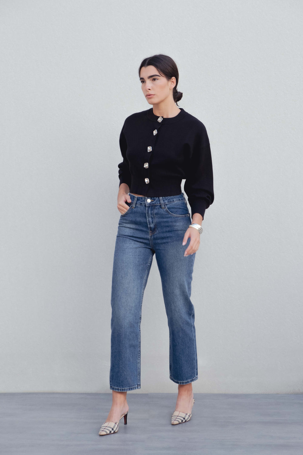 Chaqueta Punto Botones