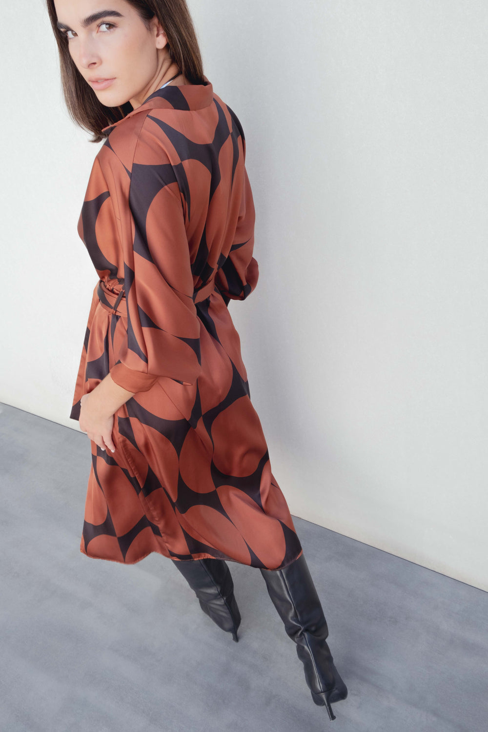 Vestido Midi Satinado