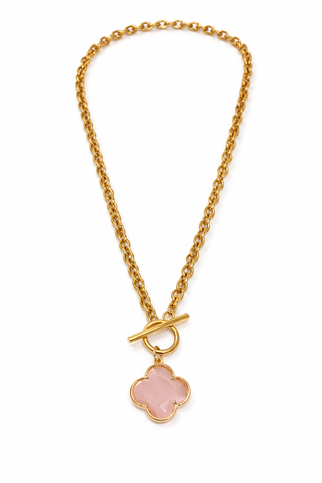 Collar Colgante Trébol Cristal