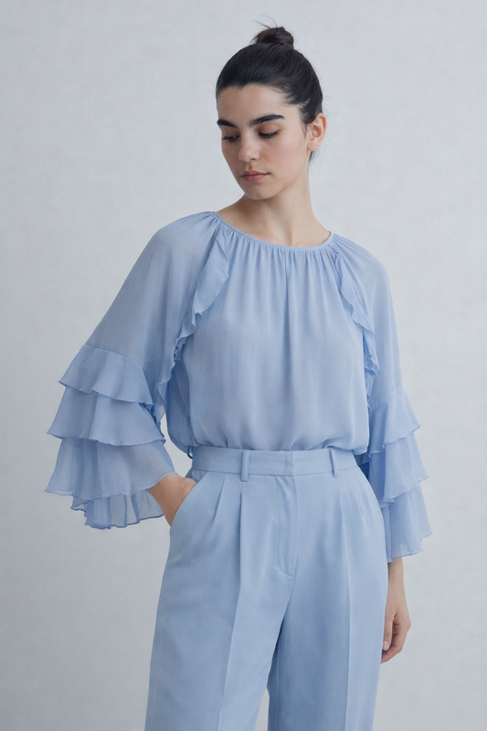 Blusa Volantes
