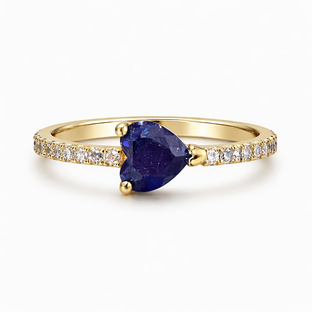 Anillo Corazón Azul