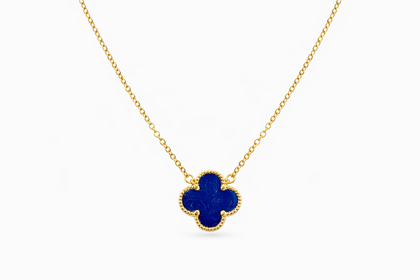 Colgante Trébol Azul