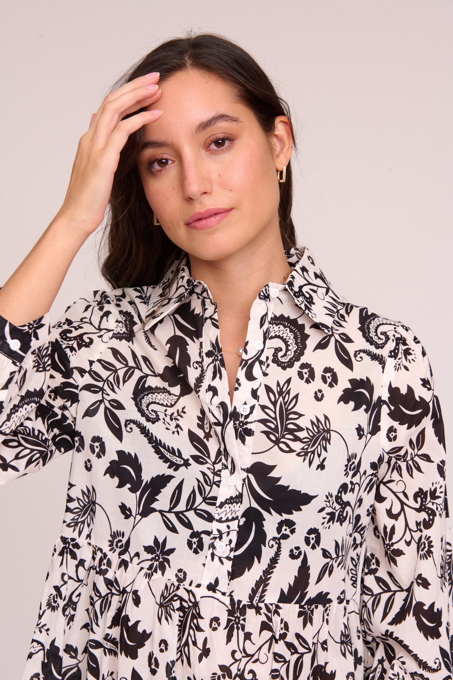 Vestido Camisero Estampado Floral