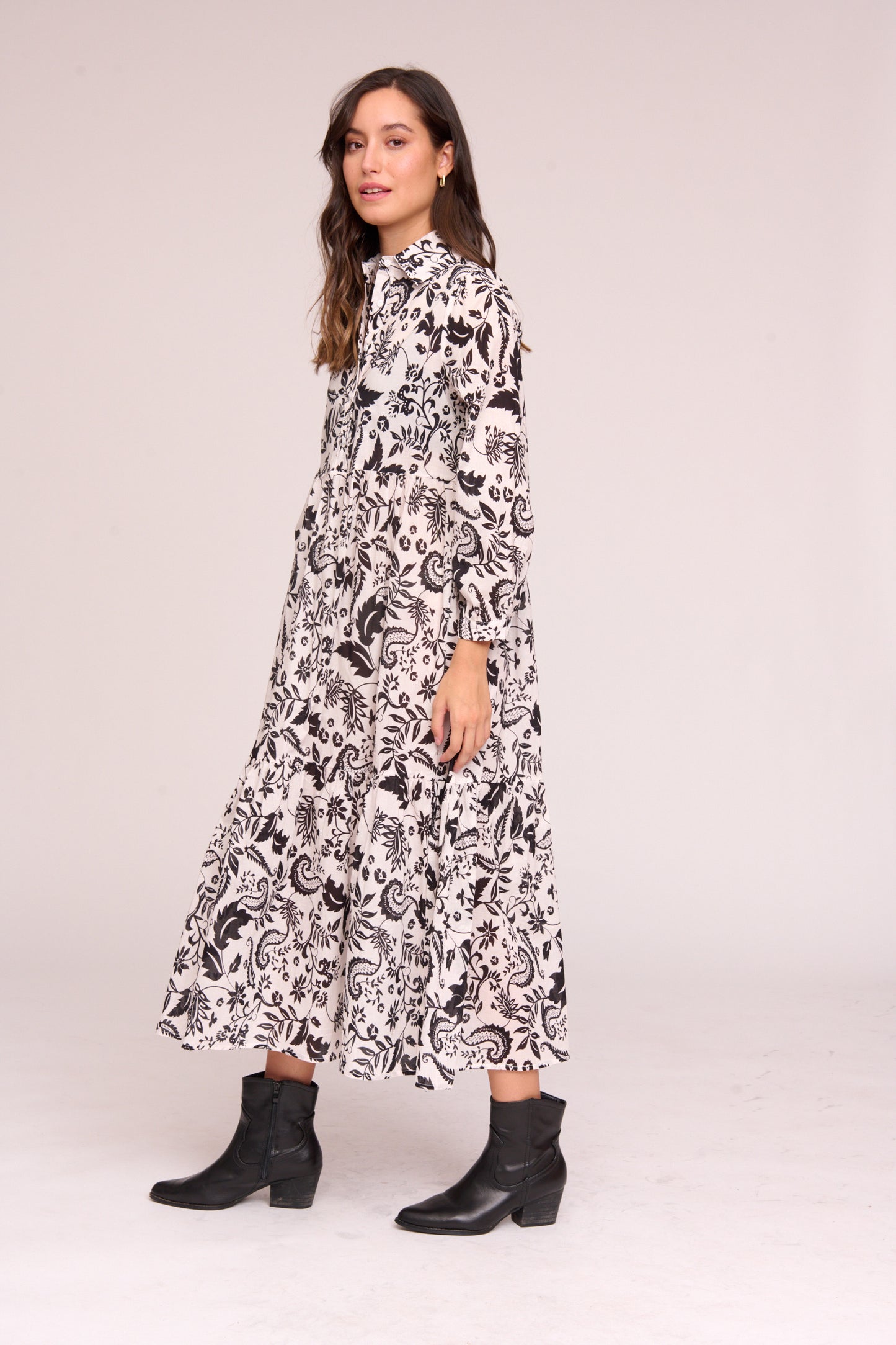 Vestido Camisero Estampado Floral
