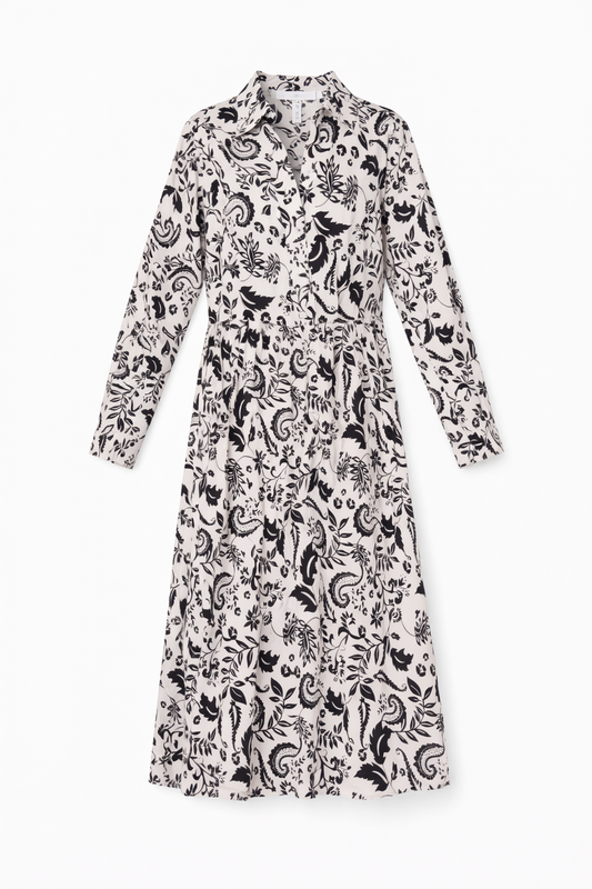 Vestido Camisero Estampado Floral
