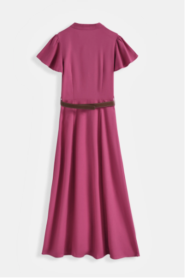 Vestido Lino Plus Size con Cinturón