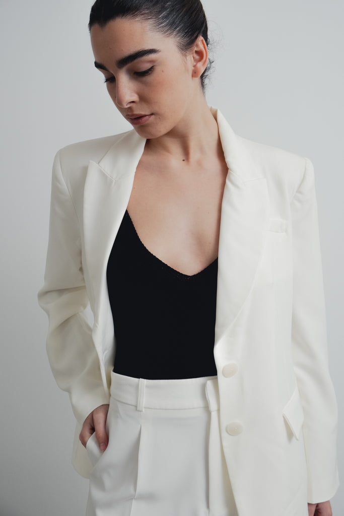 Pantalón Blanco Pinzas