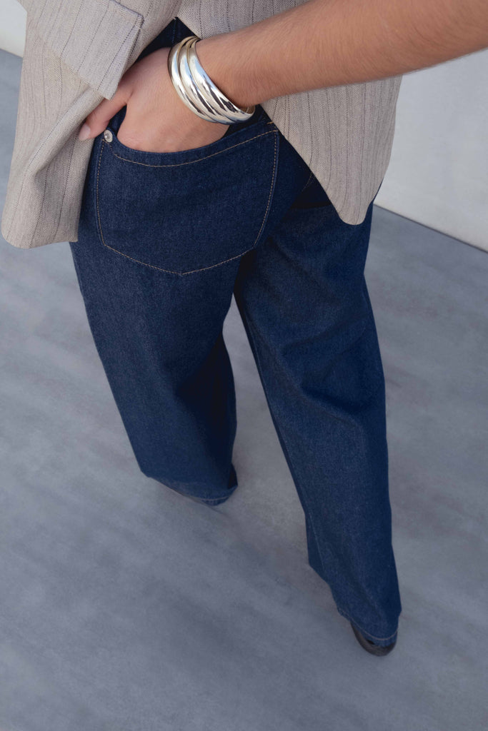 Pantalón Efecto Denim